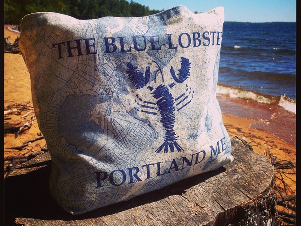 The Blue Lobster tote bag