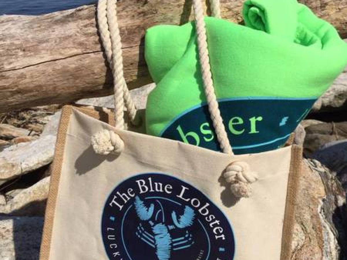 The Blue Lobster tote bag
