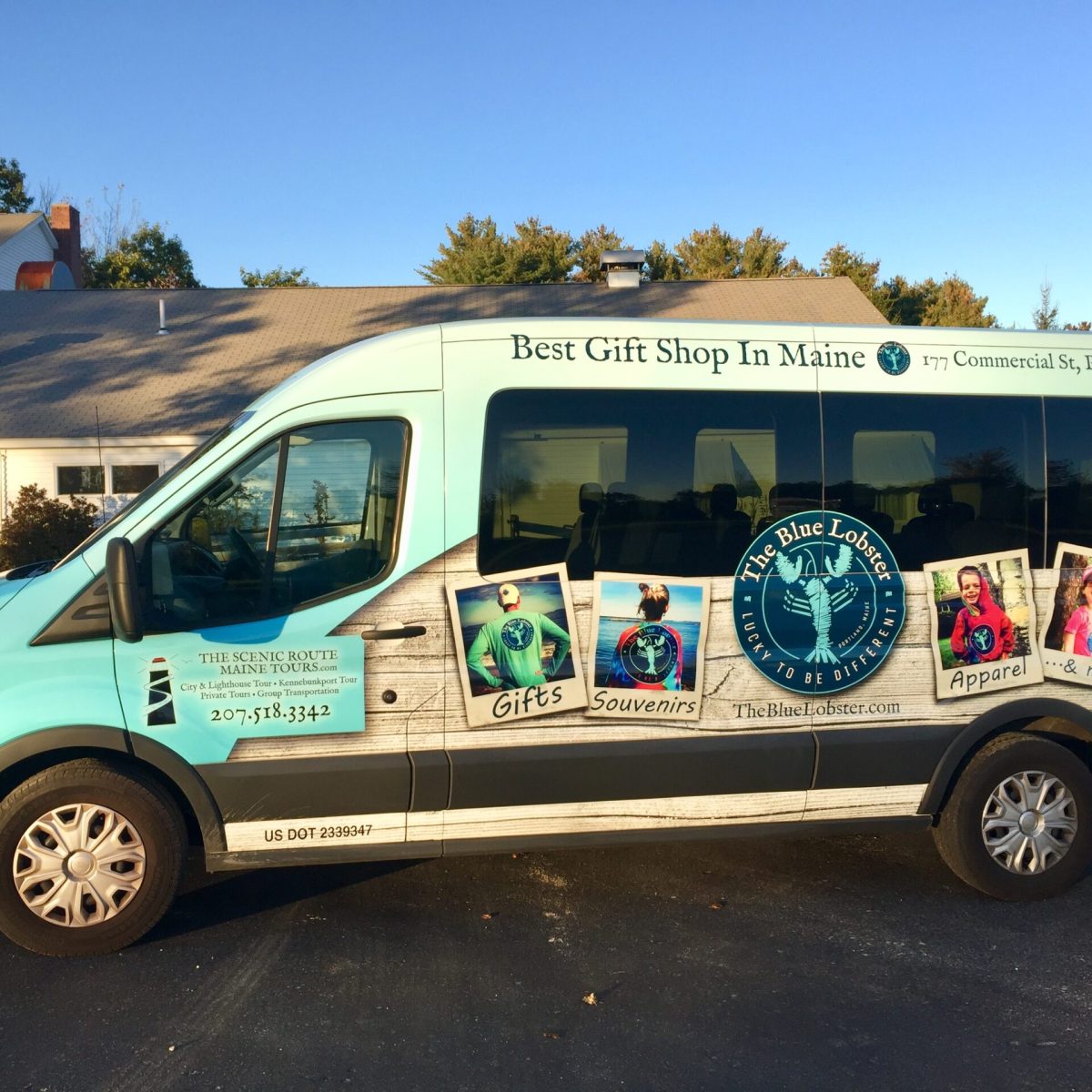 a truck is parked on the side of a road